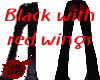 Black w/red wings huggiz