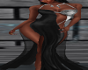 black&silver gown