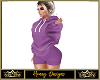 Hoodie w/Shorts Purple