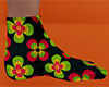 Retro Flowers Socks 2 M