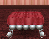 *~Red~* Leather Ottoman
