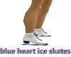 blue heart ice skates
