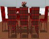 RED PLAID DINNER TABLE