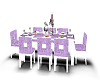 Lavender & White 8 table