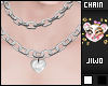.J White Heart Chains M