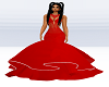F/s Red Fish Tail Gown