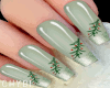C~Lime Mistletoe Nails