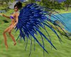 carnival blue feathers
