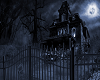 haunted house backdrop