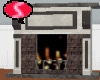 S. cozy fireplace black
