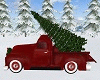Winter Xmas Red Truck