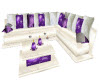 purple xmas sofa set