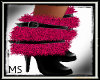 Pink:Fur Low Rider Boots