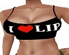 Black I LOVE LIP