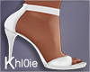 K  nautical white heels