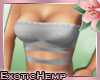 H!Cutie Tube Top: Grey