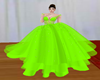 Wed. brides green gown
