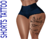 shorts tattoo blue black