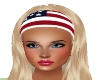 Blond Hair American Flag