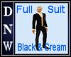 Full Suit Black & cream