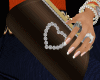 Brown Heart Purse