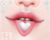 [T] Heart tongue white