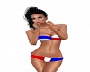 Bikini Red/White/Blue