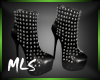 |MLS|Black Spiked Boots