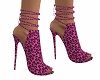 Pink Leopard Tie Up Heel