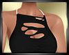 LS~CUT OUT BLOUSE B/W