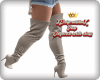 Beige Long Boots