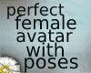 female avatar with poses