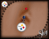 !PS Steelers Belly Ring