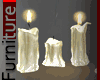 White Melting Candle