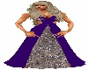 Purple & Sliver Gown