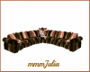 sateen chocolate couch