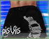 90'sTorn Shorts-Black V1