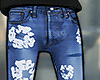 blue denim tear