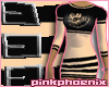 Black/Peach Buckle Mini