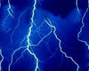 Blue lightning lights