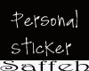 !s! personal sticker