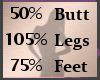 Bottom Scale 50/105/75 F