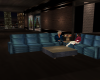Blue Reclining Sectional