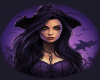 Halloween Purple Witch