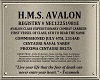 Avalon Dedication Plaque