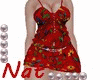 CC MINI DRESS FLORAL RED