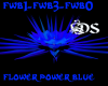 Flower power blue