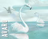 Winter White Flamingos
