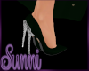( S ) Mia Heels Dk Green