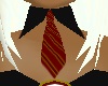 Black collar Red Tie